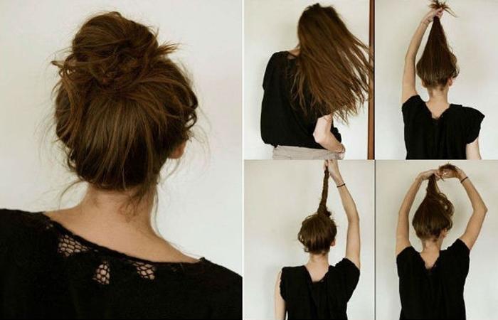 Прическа пучок на длинные и средние волосы: как сделать красивую объемную гульку своими руками, пошаговая инструкция с фото, как быстро собрать бублик, кому подходит