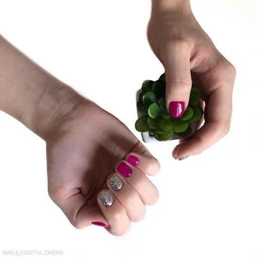 Маникюр фуксия (61 фото): дизайн ногтей лаком яркого цвета