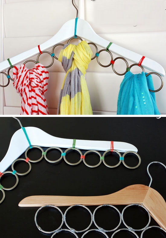 Make-a-Scarf-Hanger-In-No-Time-Life-Hacks-Every-Girl-Should-Know