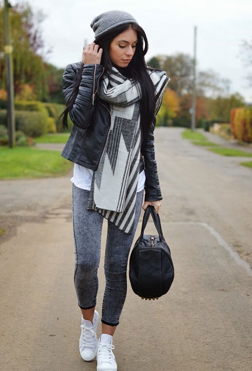 Casual-Outfit-with-Leather-Jacket